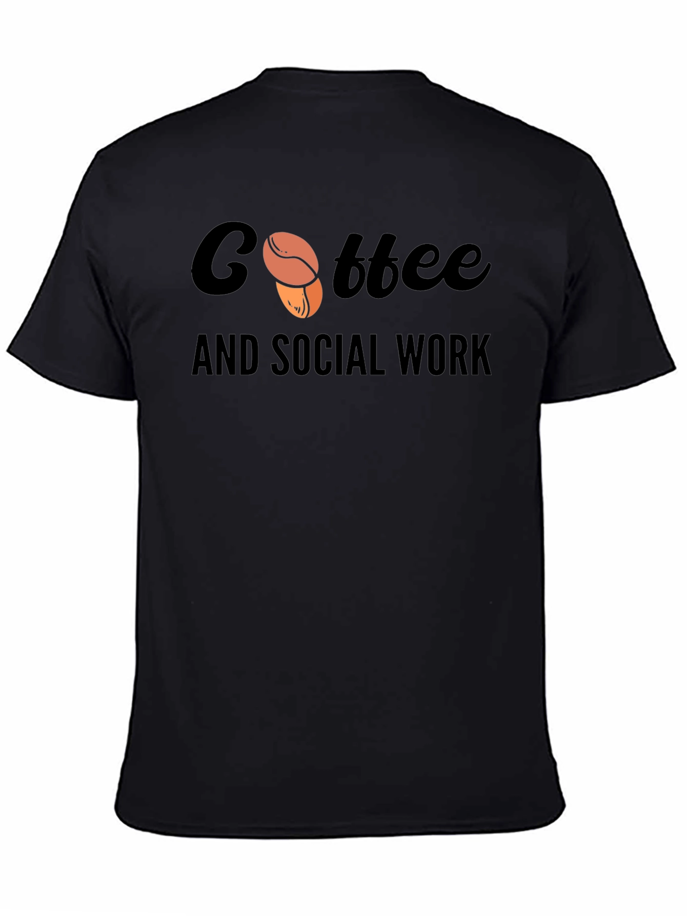 Coffee and Social Work Black T-Shirt