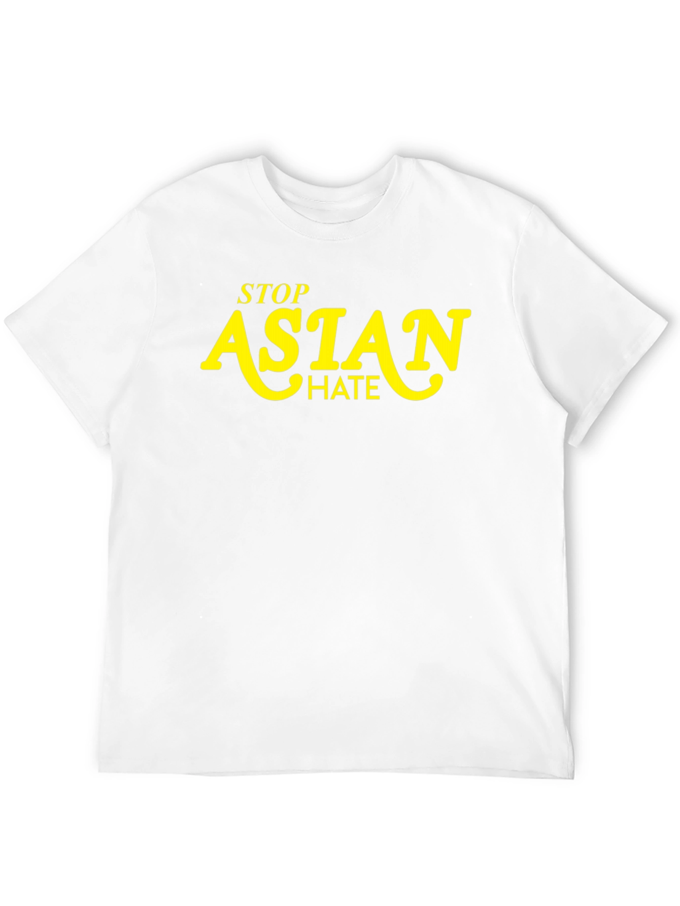 Stop Asian Hate Graphic T-Shirt - Black
