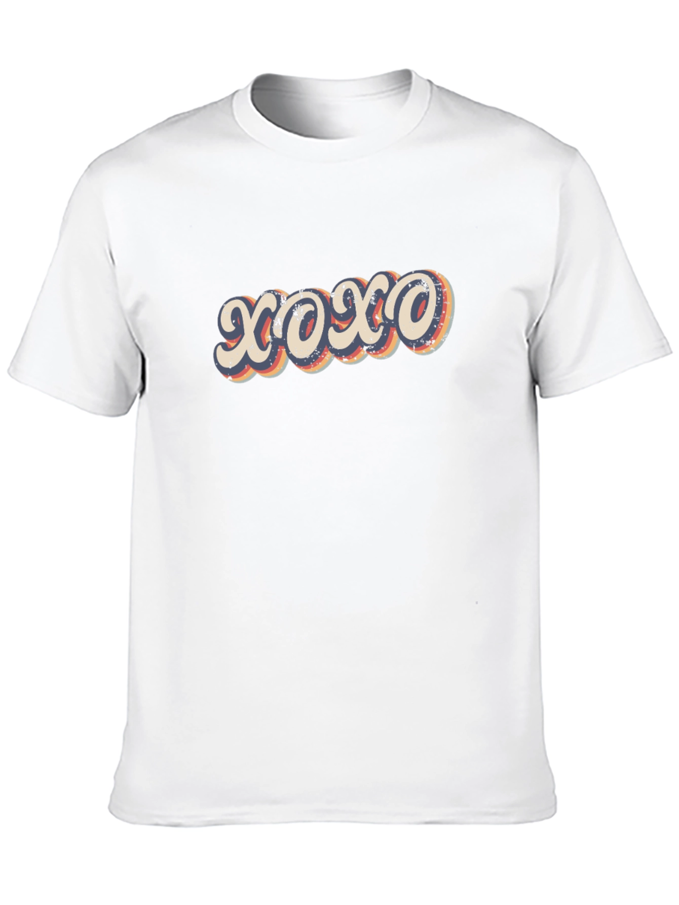 Retro XOXO Graphic Tee - Hugs and Kisses T-Shirt
