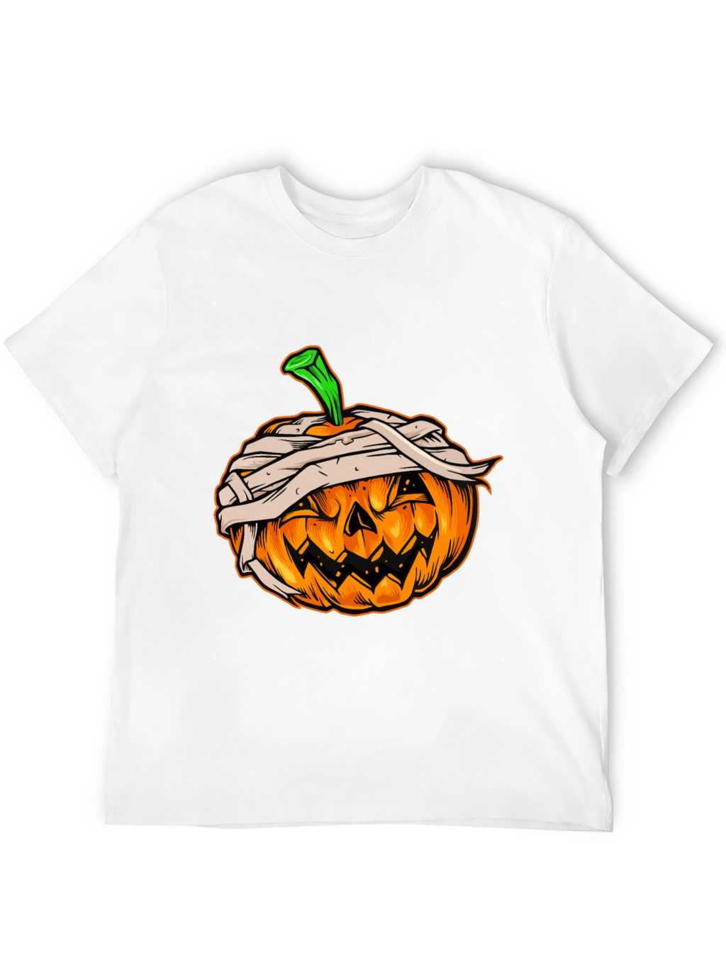 Halloween Pumpkin Mummy Graphic Tee