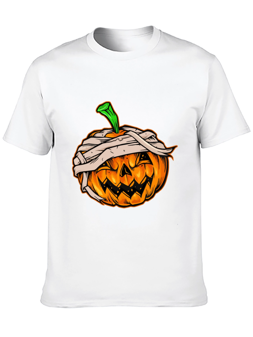 Halloween Pumpkin Mummy Graphic Tee