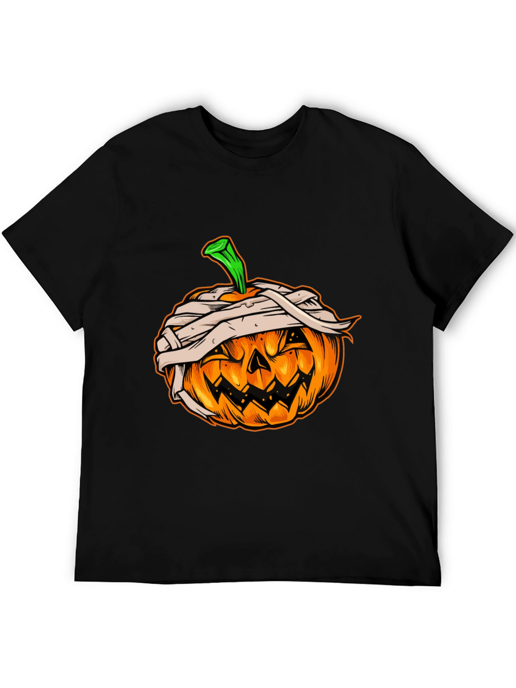 Halloween Pumpkin Mummy Graphic Tee