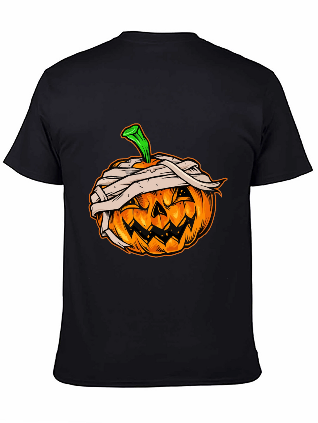 Halloween Pumpkin Mummy Graphic Tee