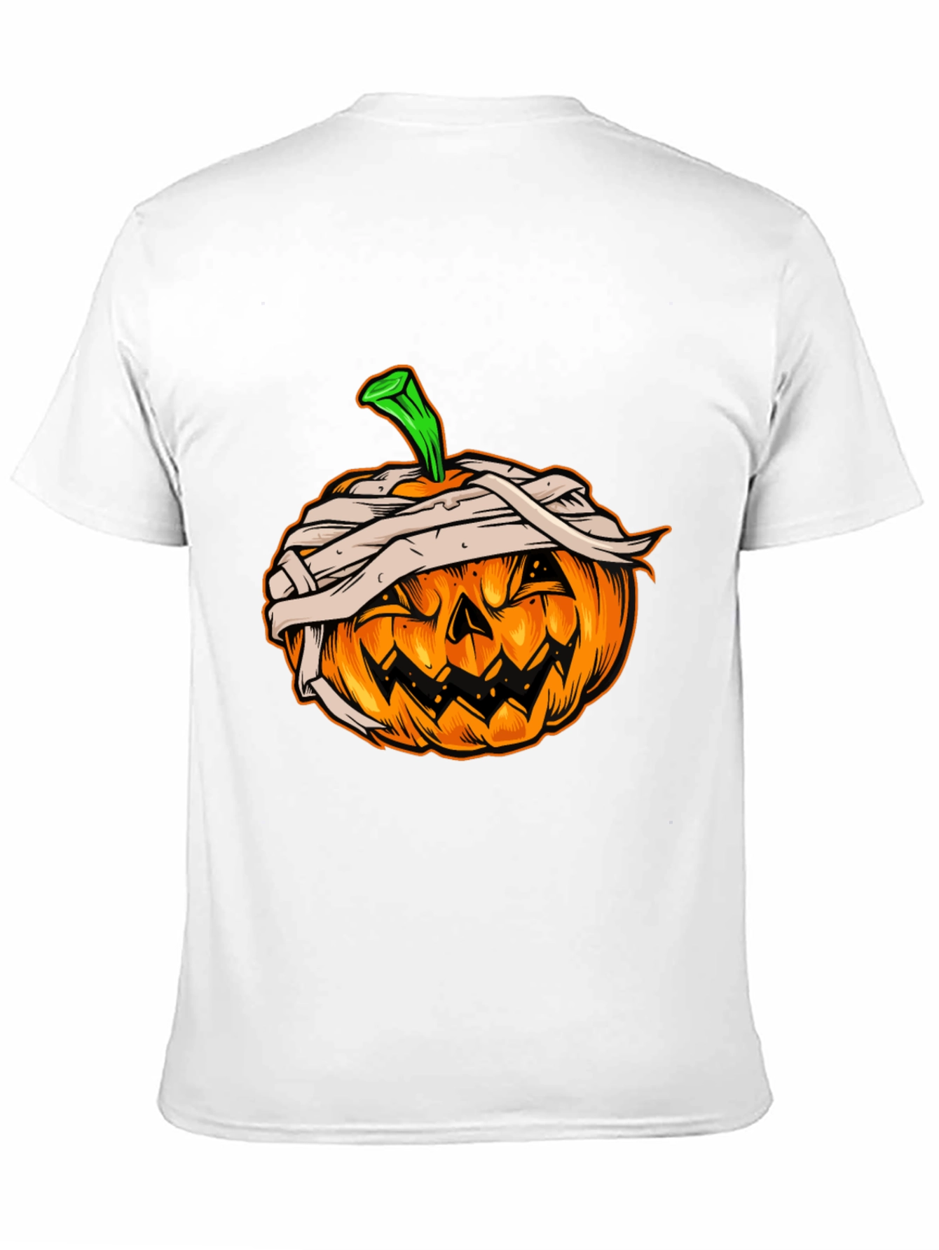 Halloween Pumpkin Mummy Graphic Tee