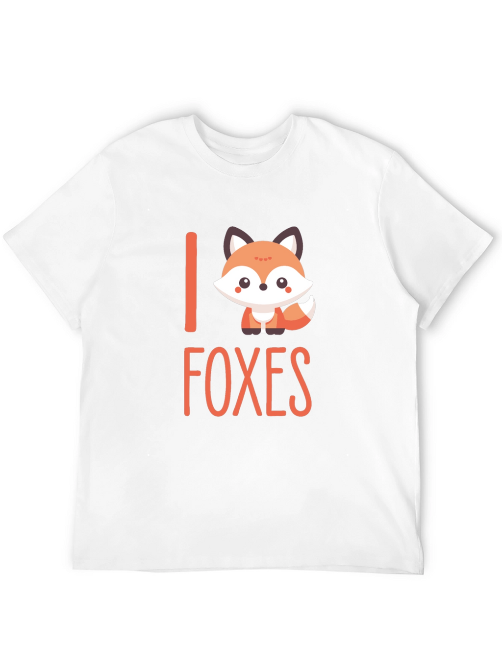 Cute Fox Graphic T-Shirt - I Love Foxes Tee