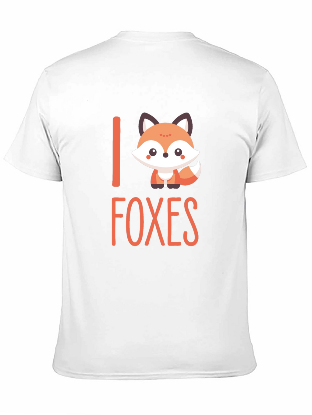 Cute Fox Graphic T-Shirt - I Love Foxes Tee