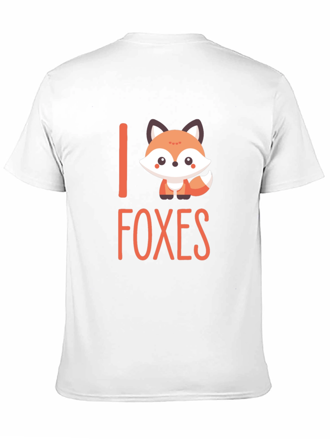 Cute Fox Graphic T-Shirt - I Love Foxes Tee