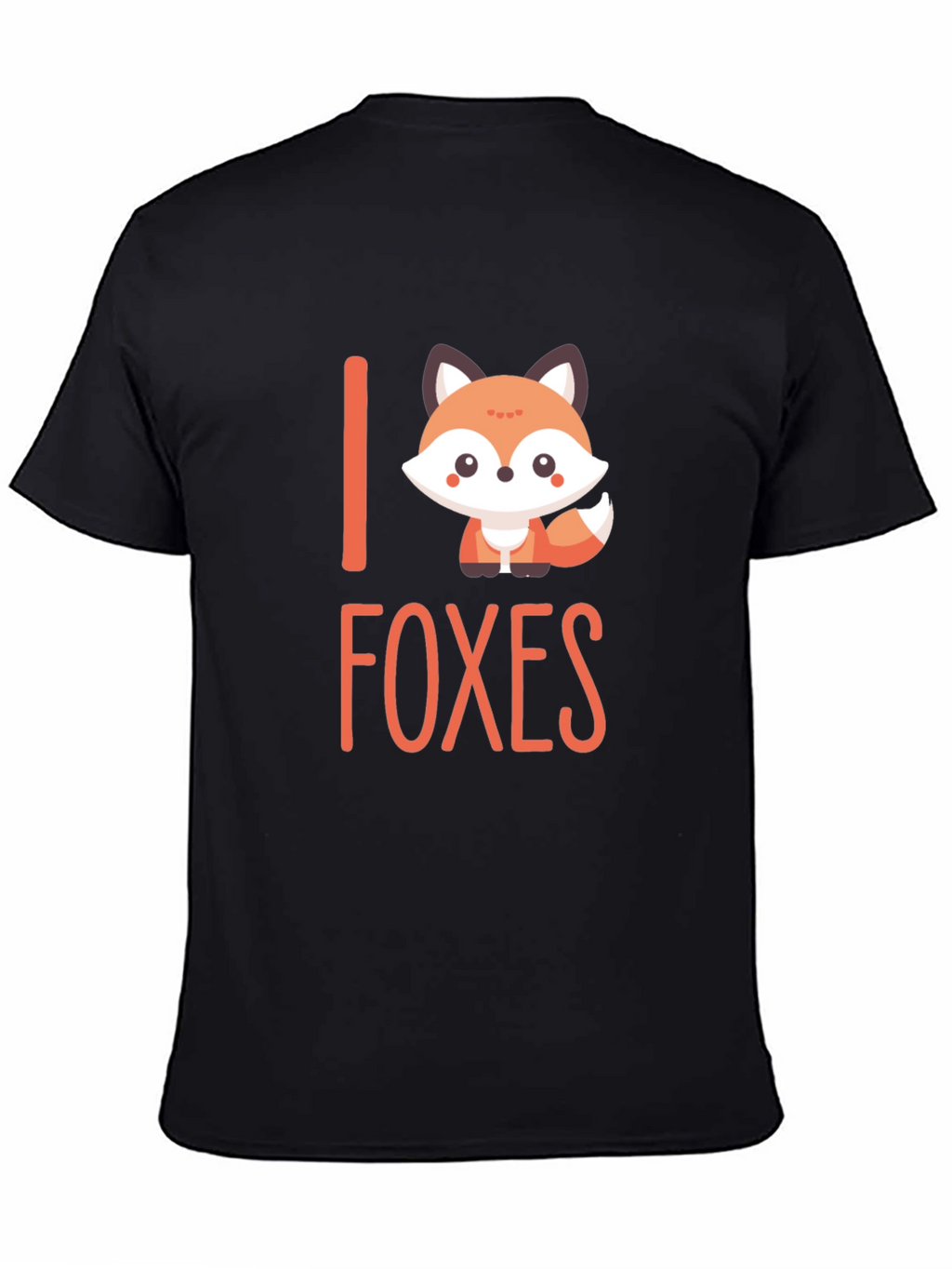 Cute Fox Graphic T-Shirt - I Love Foxes Tee