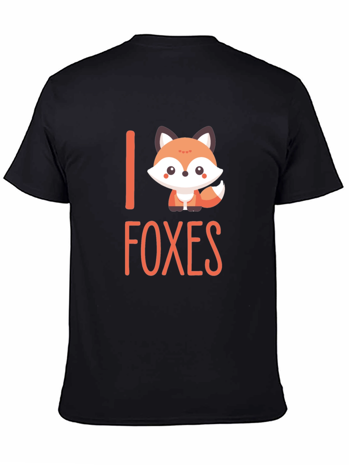 Cute Fox Graphic T-Shirt - I Love Foxes Tee