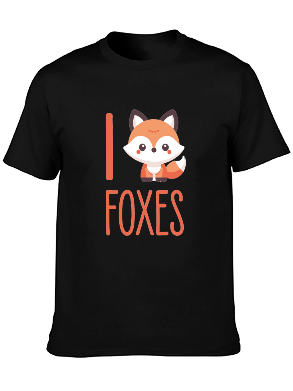 Cute Fox Graphic T-Shirt - I Love Foxes Tee