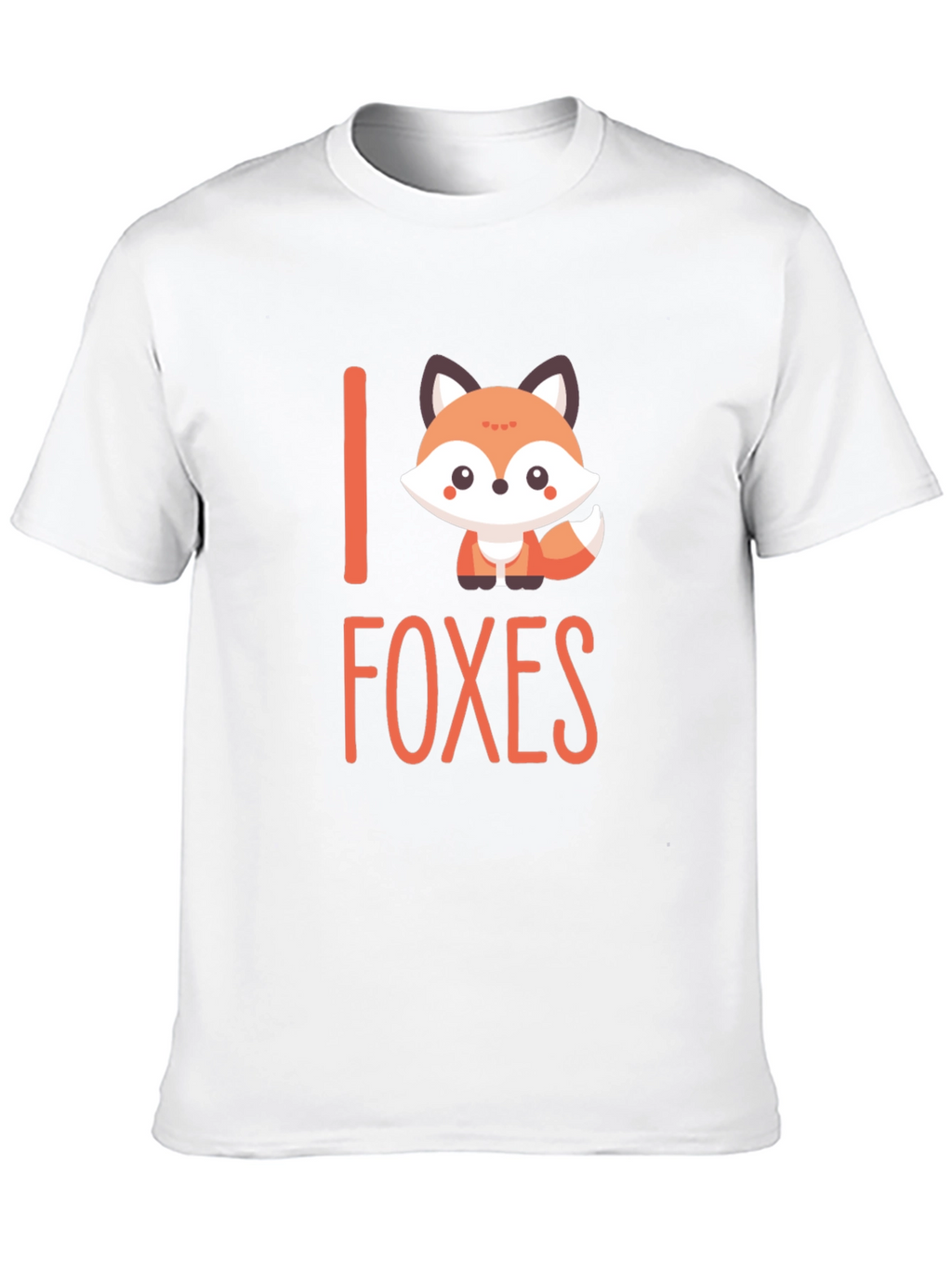 Cute Fox Graphic T-Shirt - I Love Foxes Tee