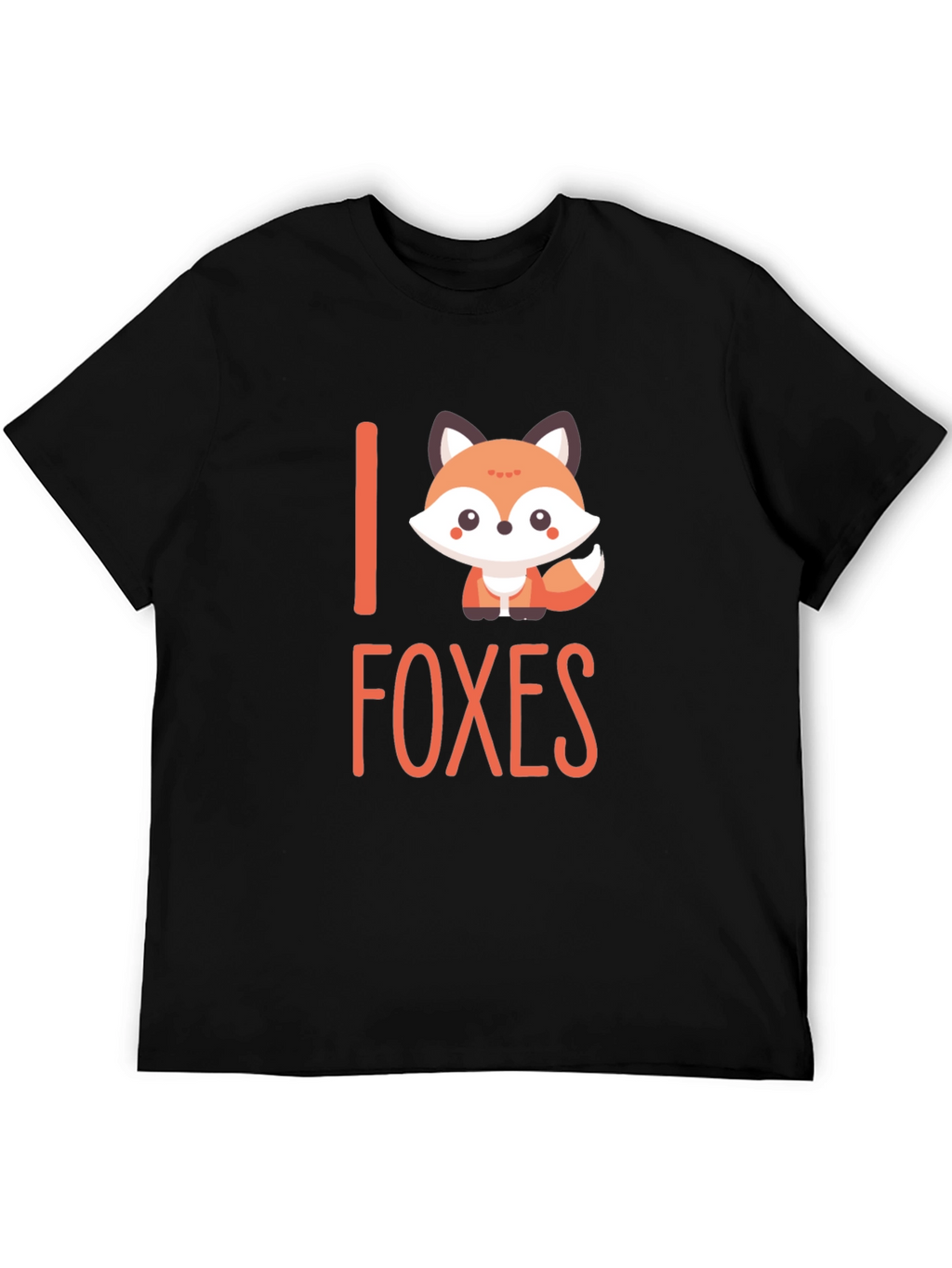 Cute Fox Graphic T-Shirt - I Love Foxes Tee