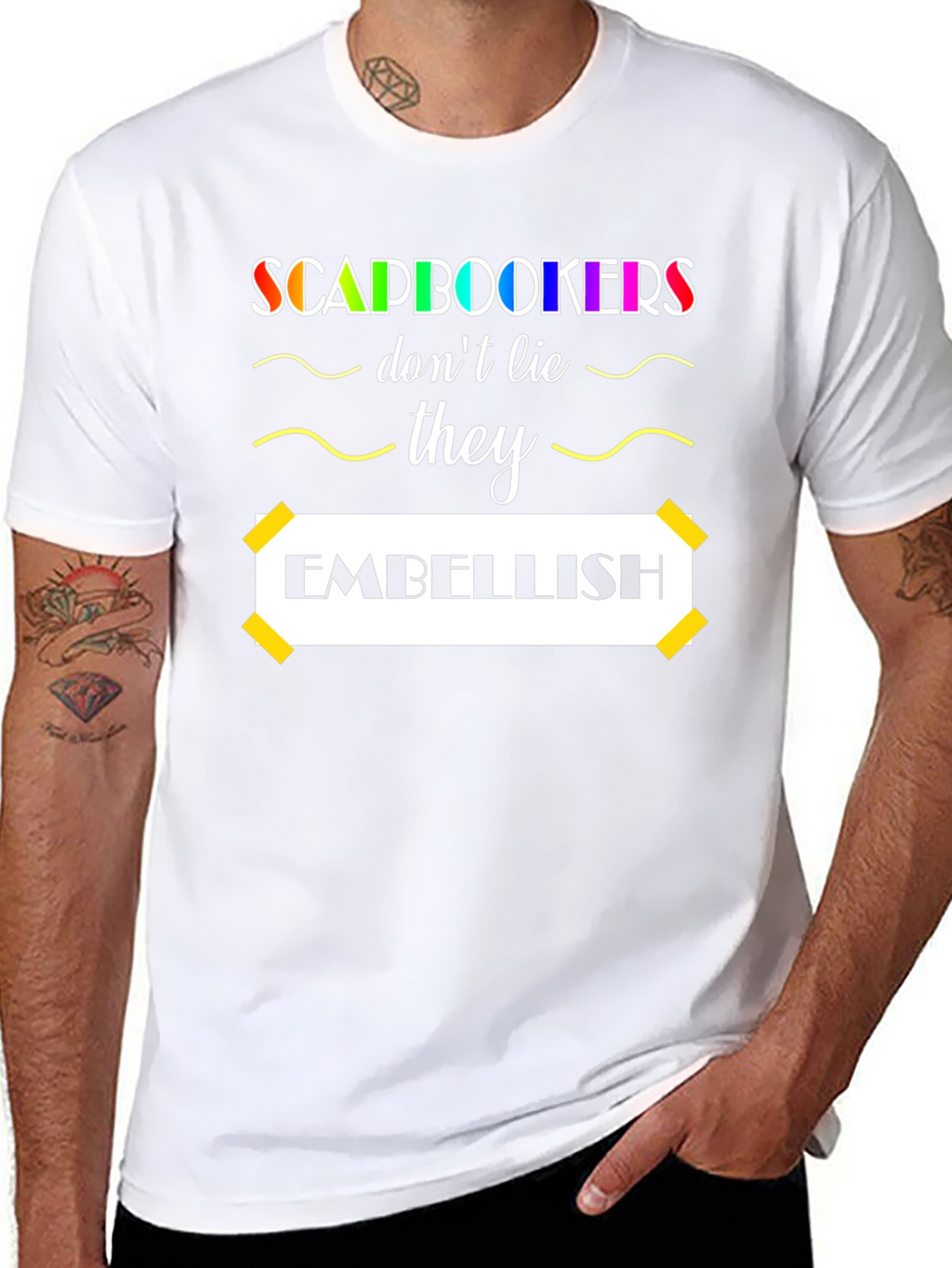 Scrapbookers Embellish Graphic Tee
