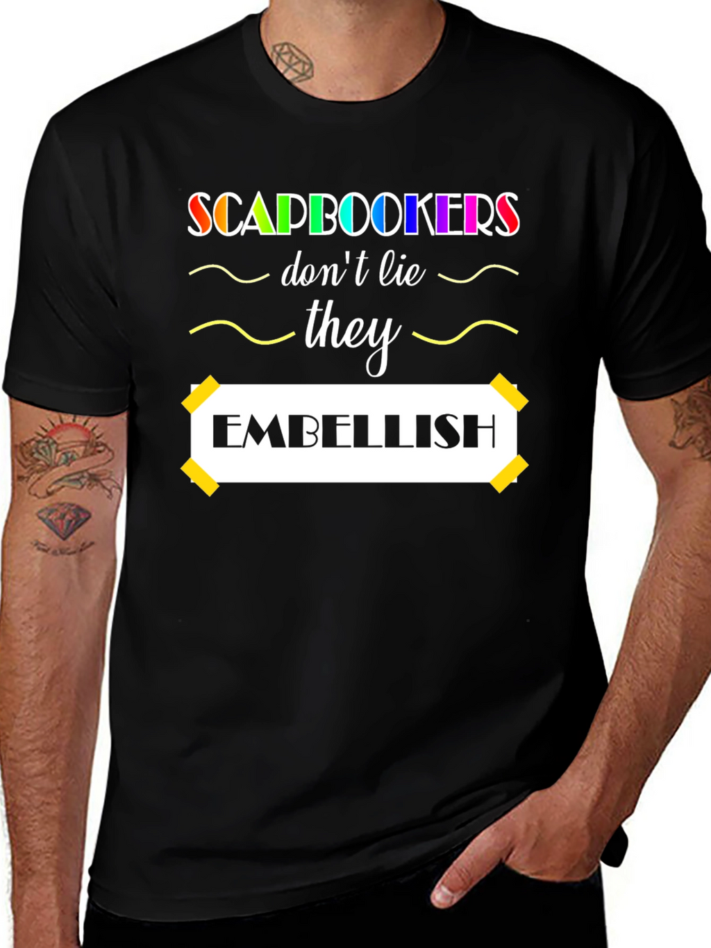 Scrapbookers Embellish Graphic Tee