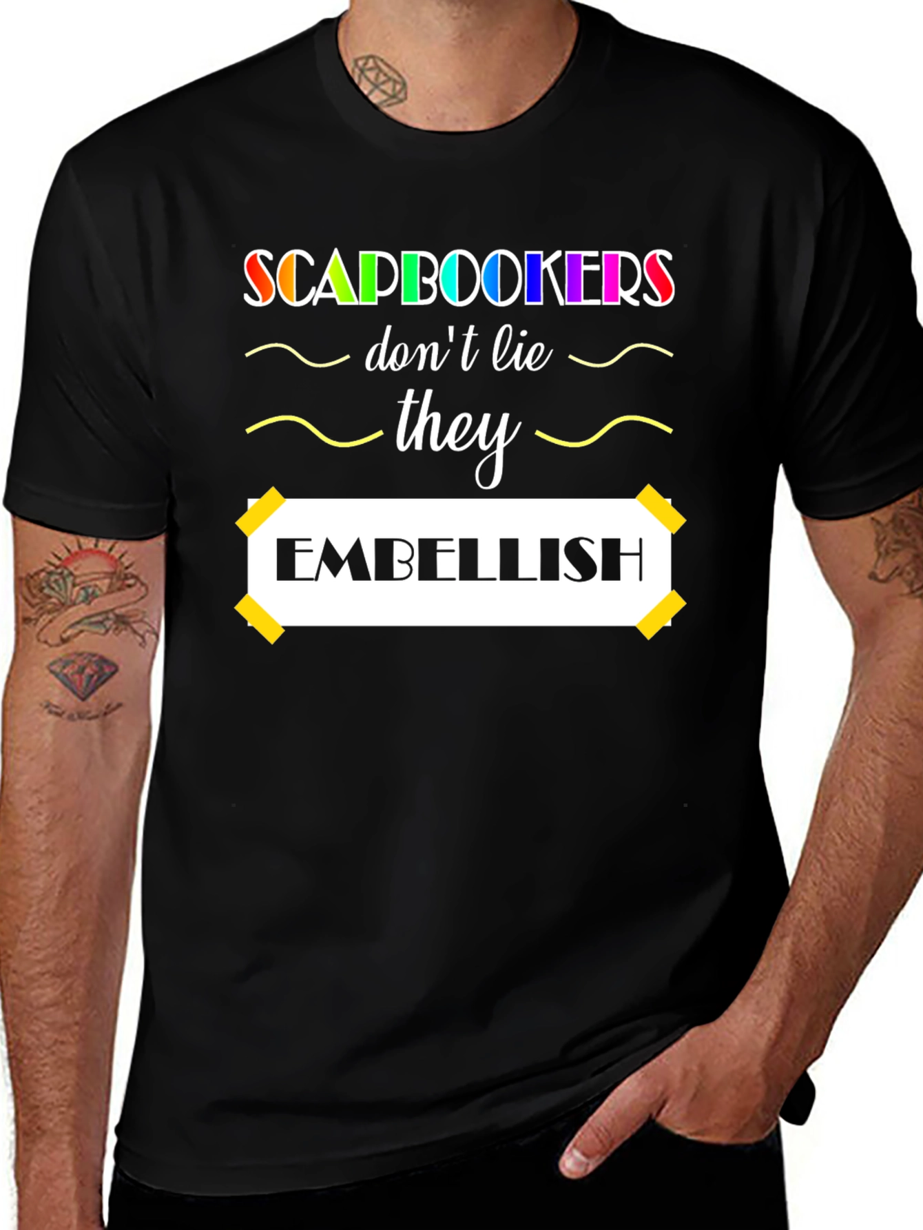 Scrapbookers Embellish Graphic Tee