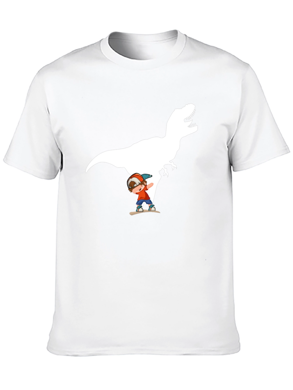 Dino Skater Black T-Shirt - Cool Graphic Tee