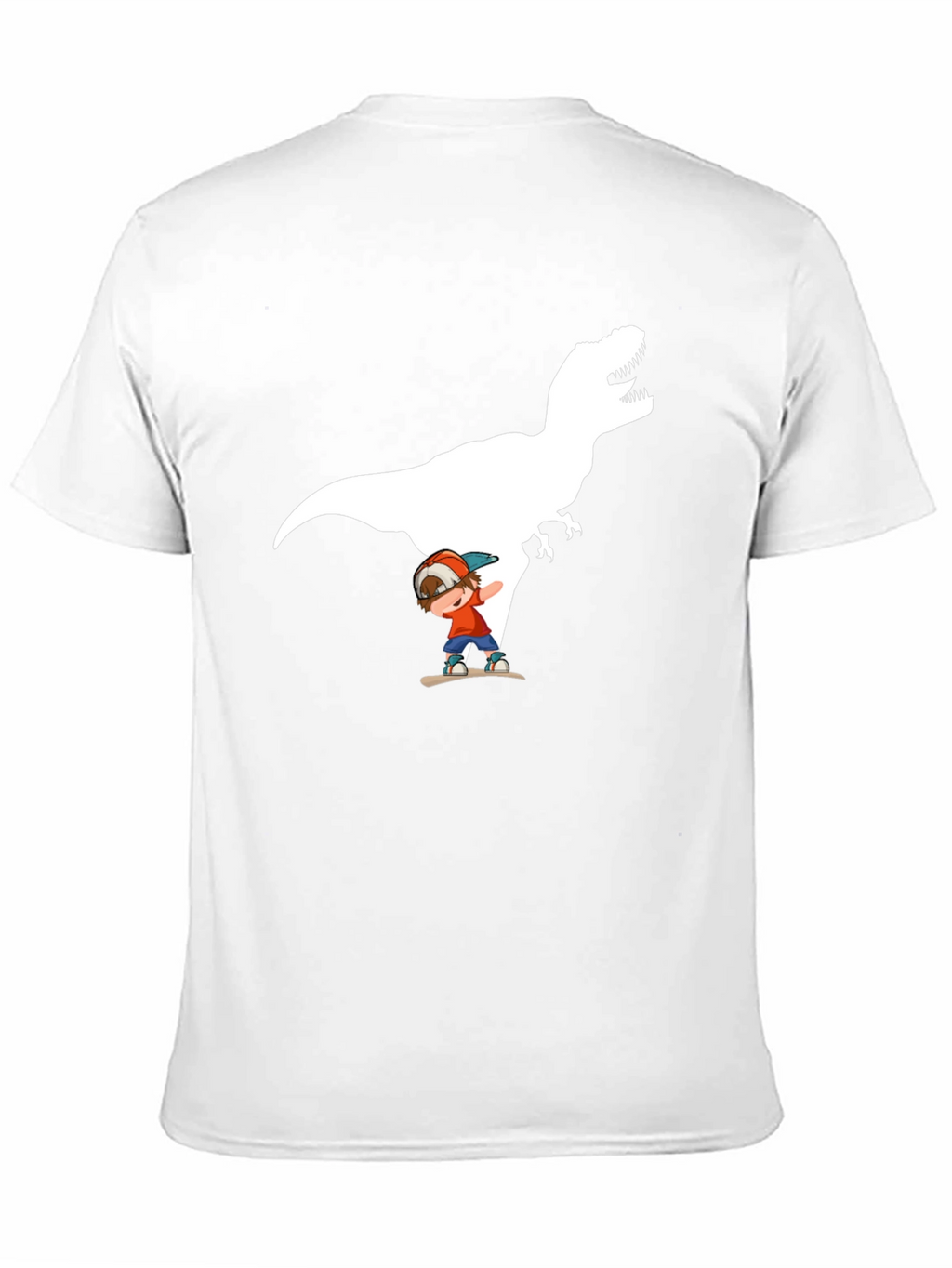 Dino Skater Black T-Shirt - Cool Graphic Tee