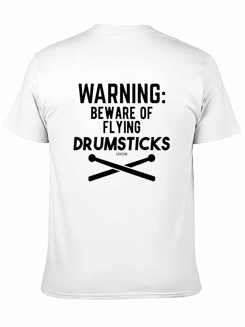 Warning Flying Drumsticks Graphic Tee