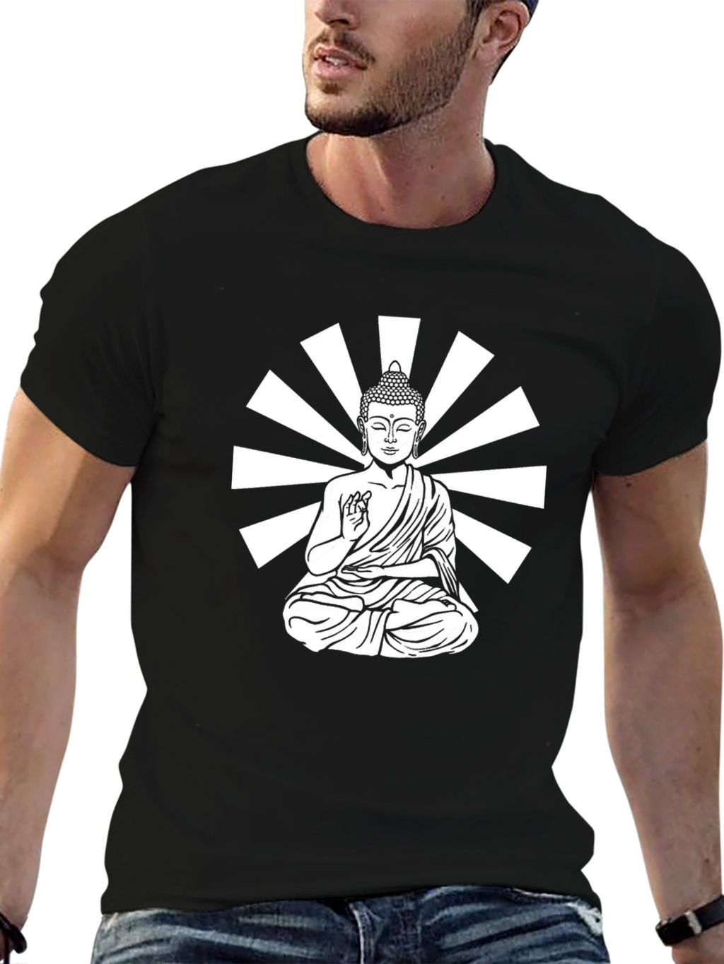 Buddha Graphic Tee - Meditative Style