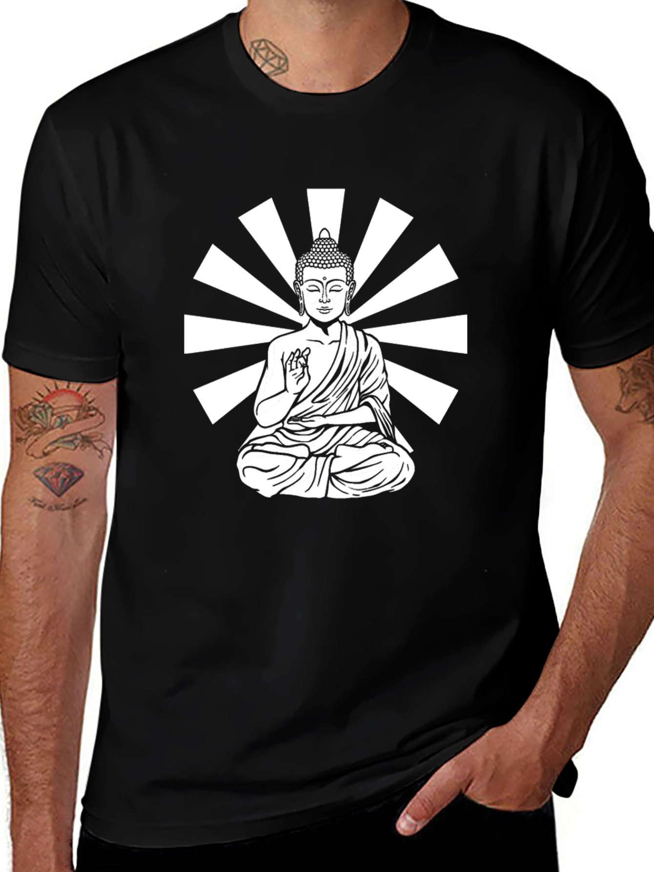 Buddha Graphic Tee - Meditative Style