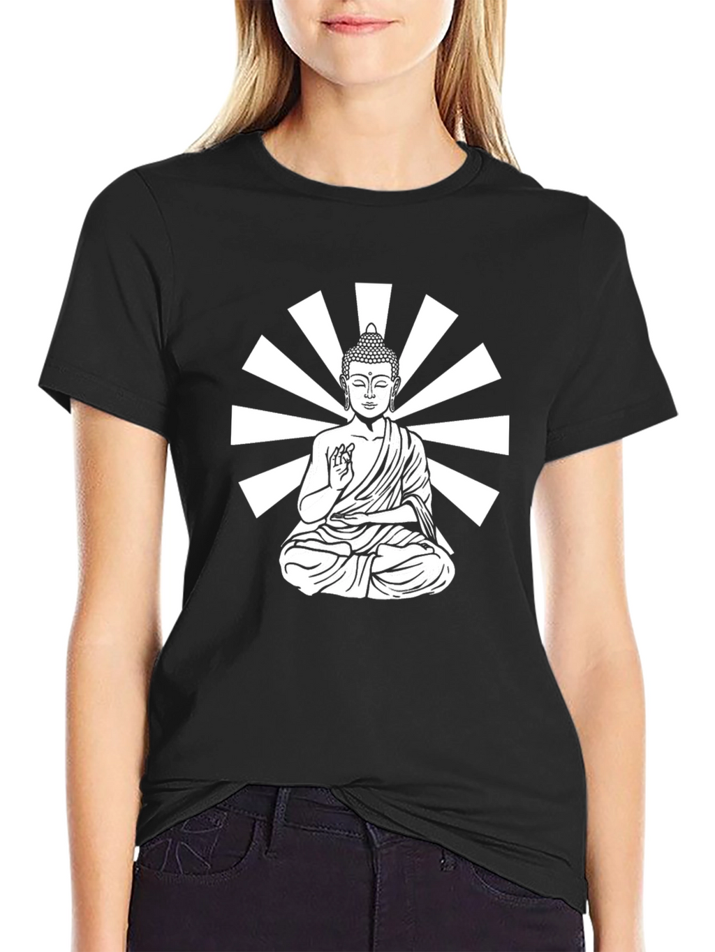 Buddha Graphic Tee - Meditative Style