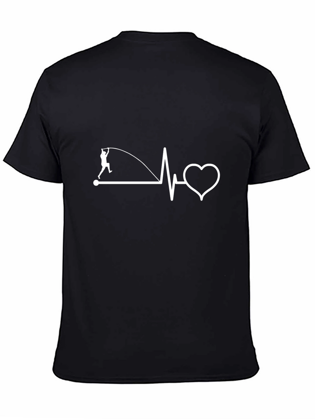 Pole Vault Heartbeat T-Shirt - Athlete Lover