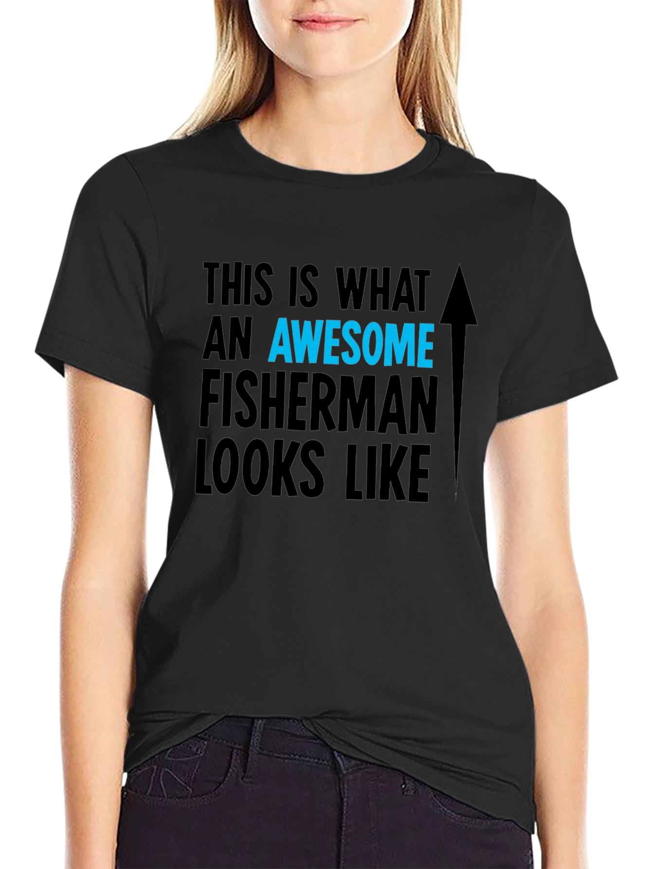 Awesome Fisherman Graphic T-Shirt