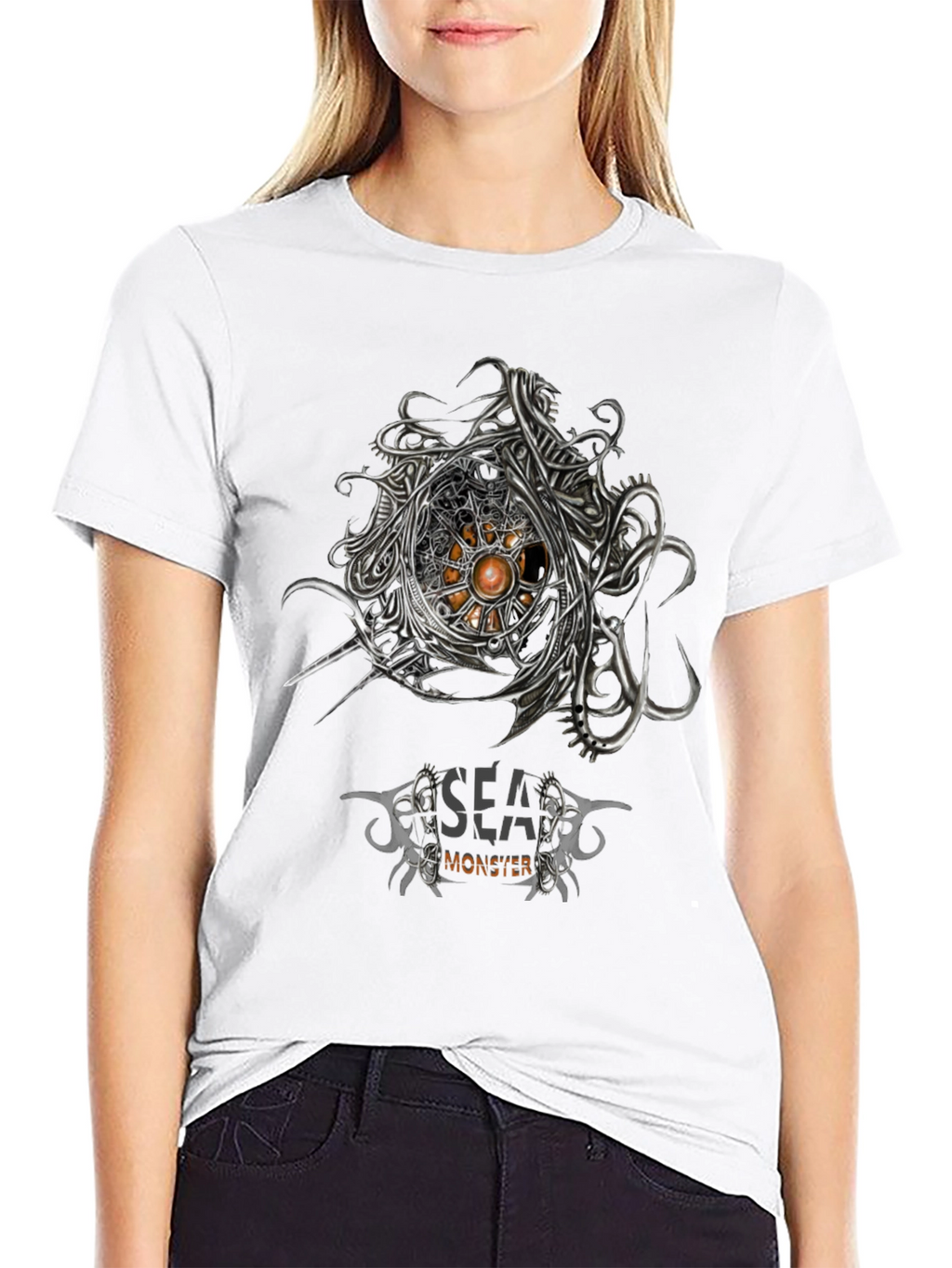 Sea Monster Graphic T-Shirt: Unique Design