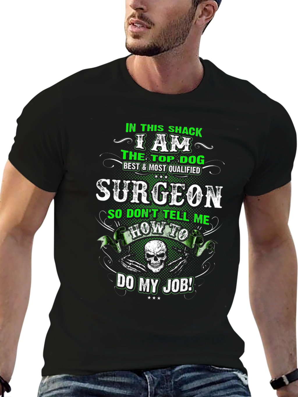 Top Dog Surgeon T-Shirt - Funny Graphic Tee