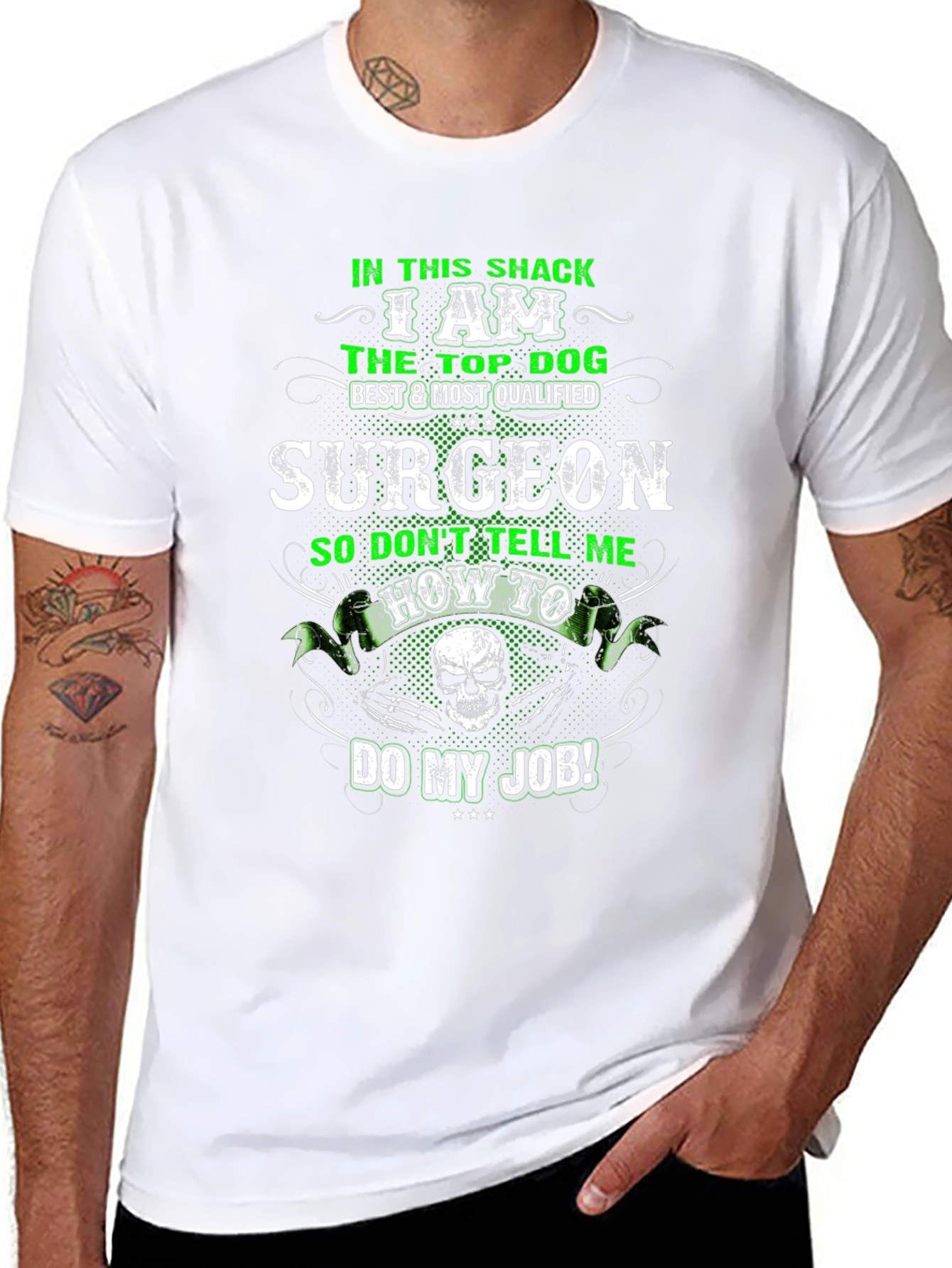Top Dog Surgeon T-Shirt - Funny Graphic Tee