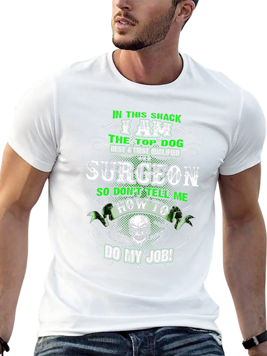 Top Dog Surgeon T-Shirt - Funny Graphic Tee