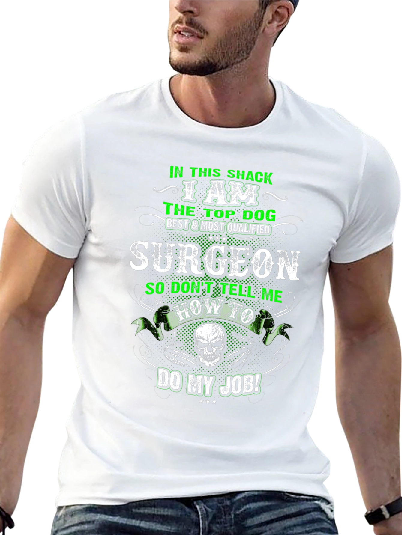 Top Dog Surgeon T-Shirt - Funny Graphic Tee