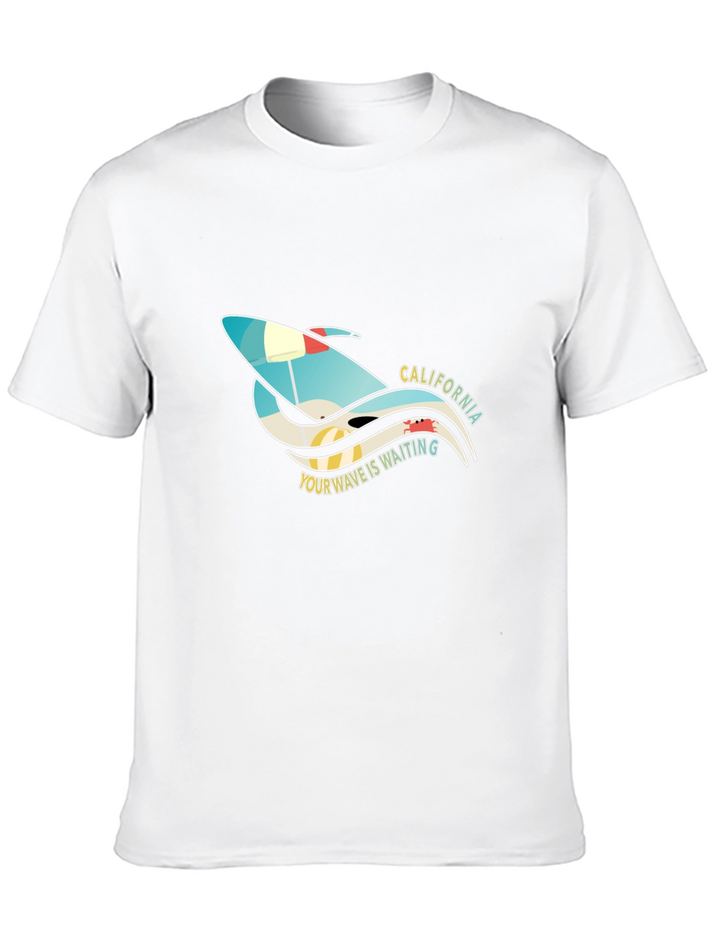 California Surf T-Shirt - Your Wave is Waiting