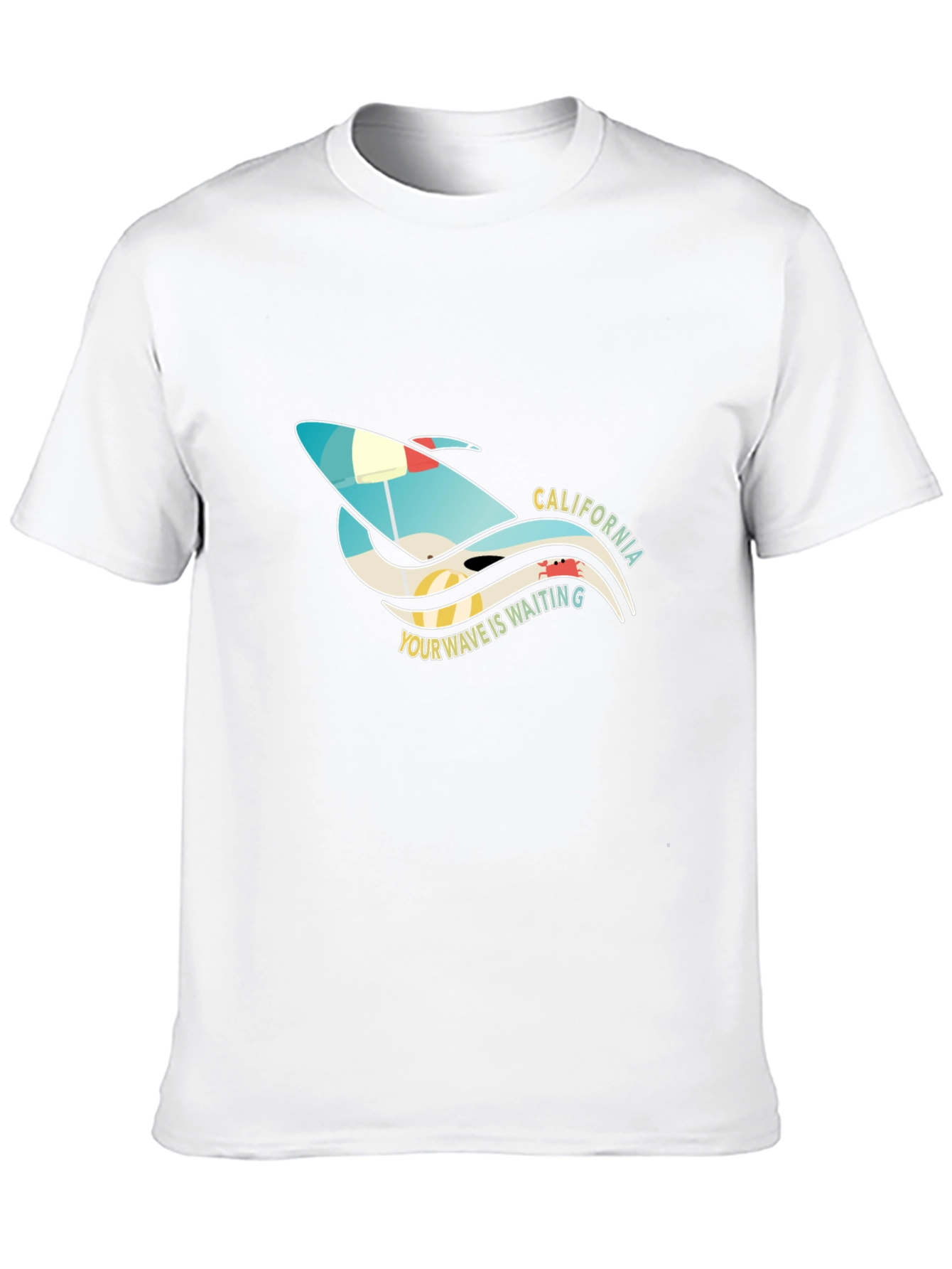 California Surf T-Shirt - Your Wave is Waiting