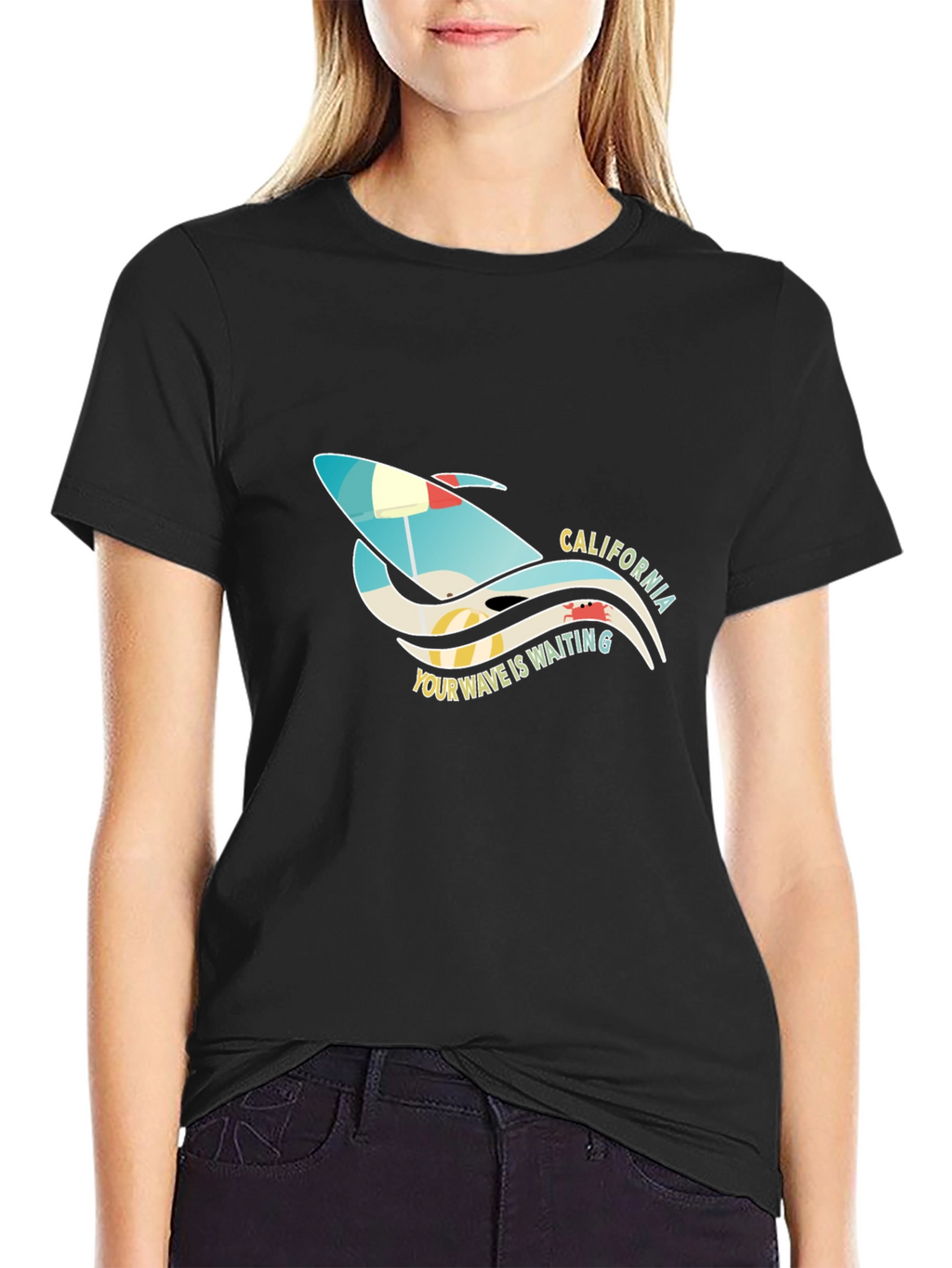 California Surf T-Shirt - Your Wave is Waiting