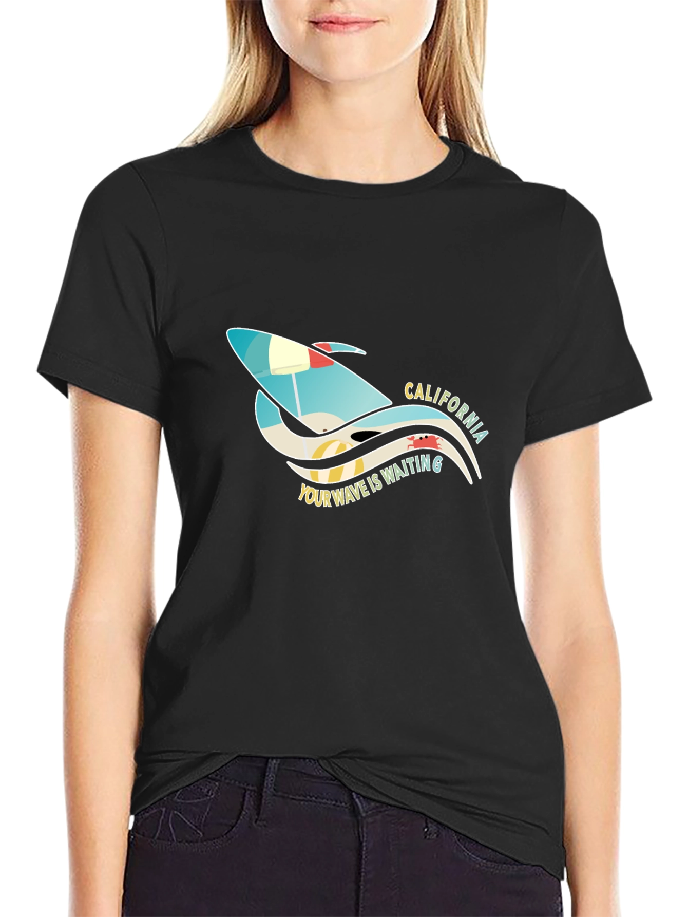 California Surf T-Shirt - Your Wave is Waiting
