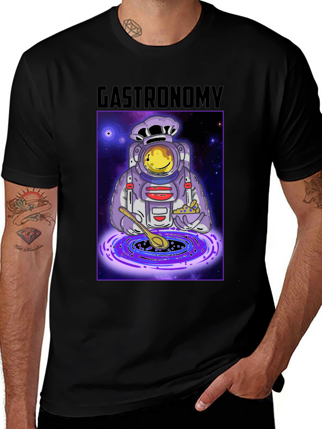 Gastronomy T-Shirt: Space Chef Design