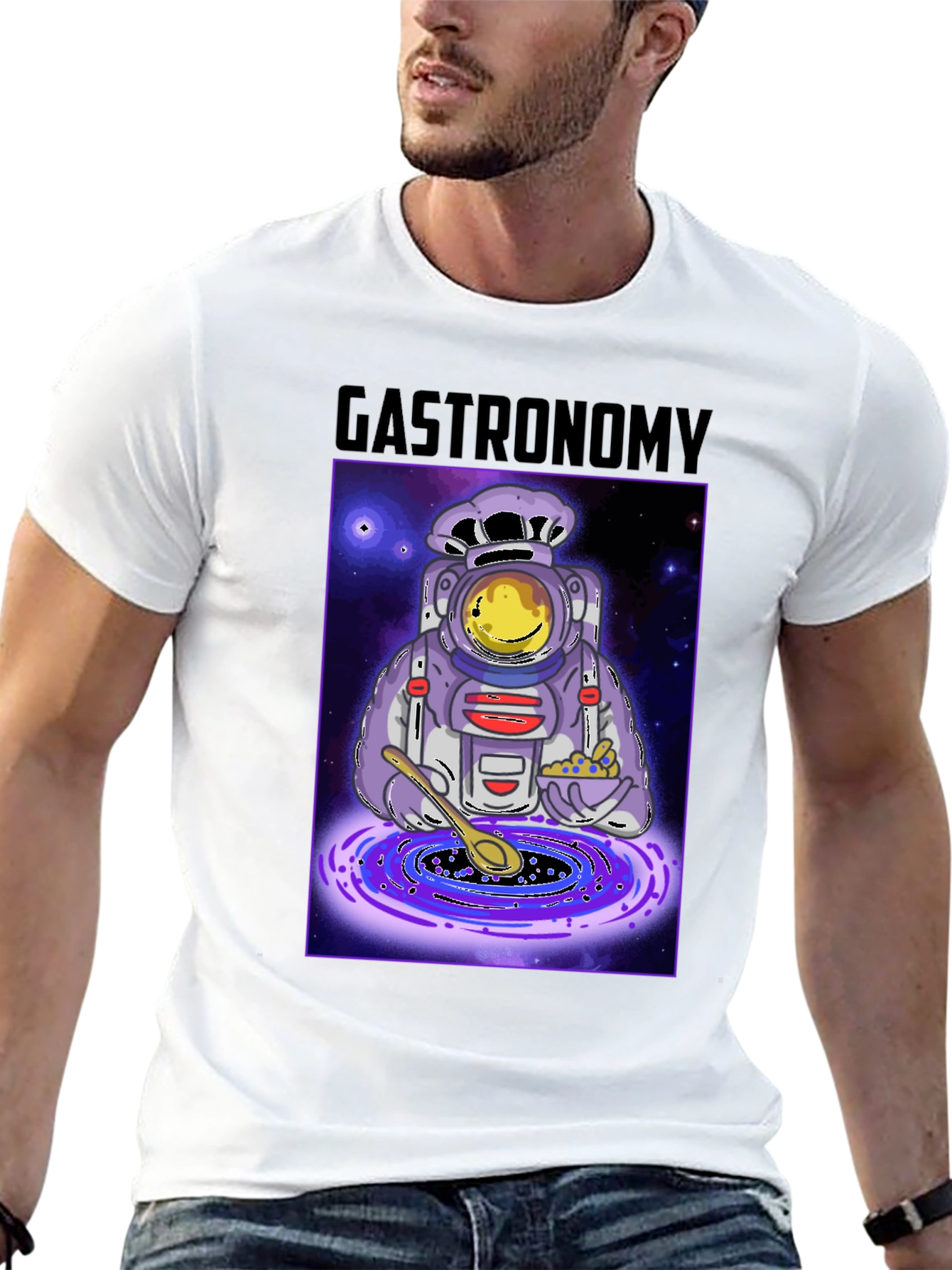 Gastronomy T-Shirt: Space Chef Design