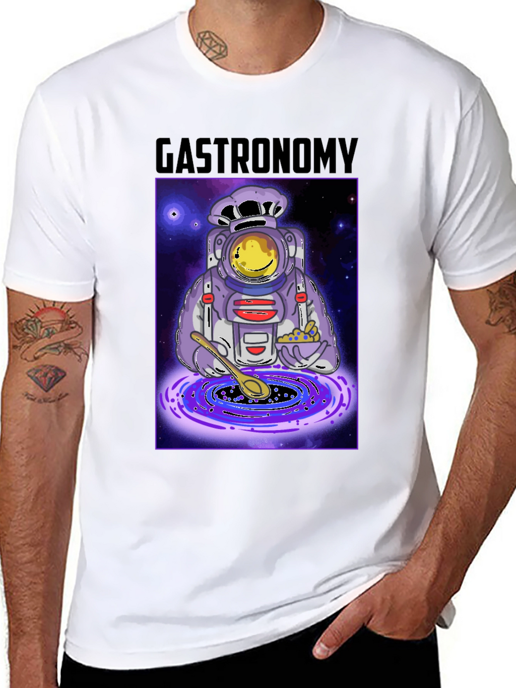 Gastronomy T-Shirt: Space Chef Design