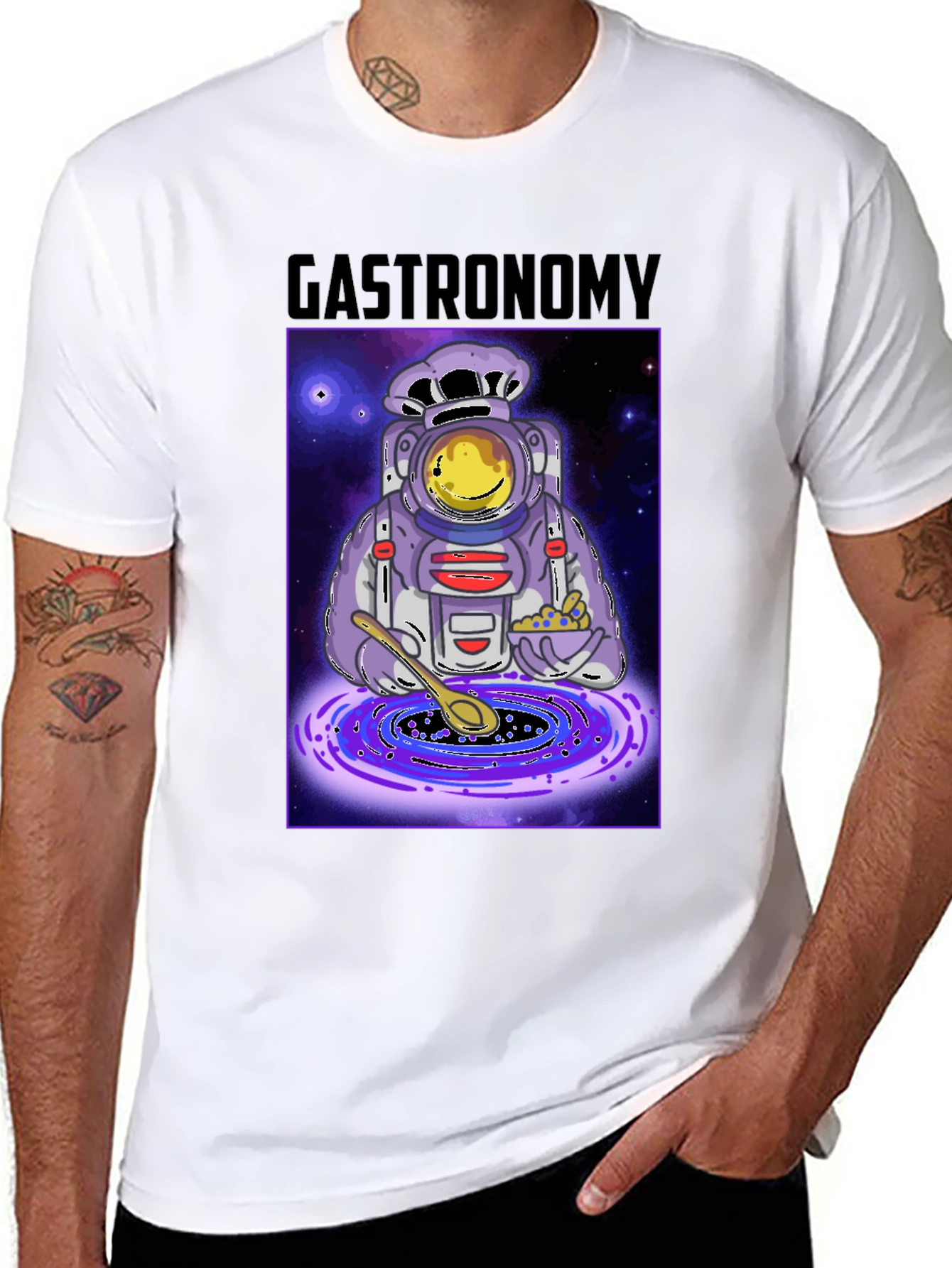 Gastronomy T-Shirt: Space Chef Design