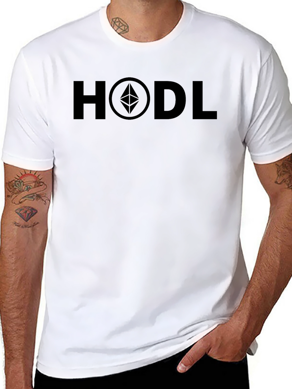 HODL Ethereum Black T-Shirt