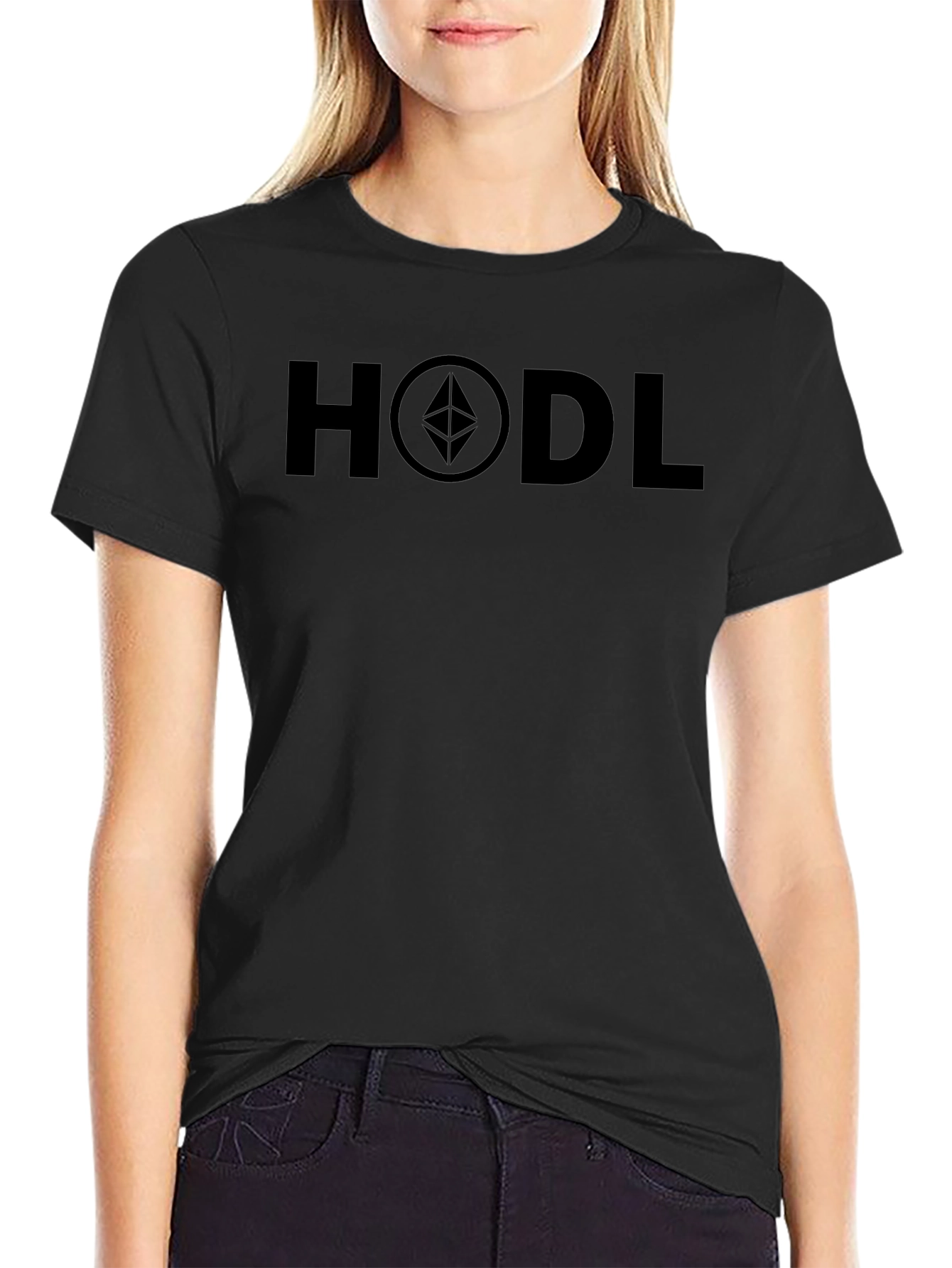 HODL Ethereum Black T-Shirt