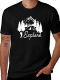 Explore Graphic T-Shirt - Mountain Adventure Tee