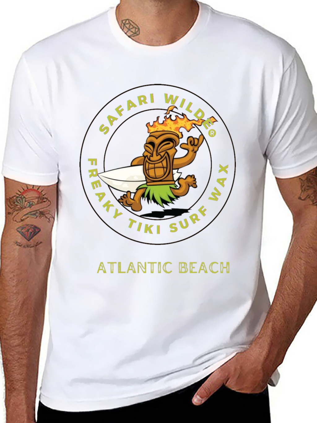 Safari Wilde Freaky Tiki Surf Wax T-Shirt