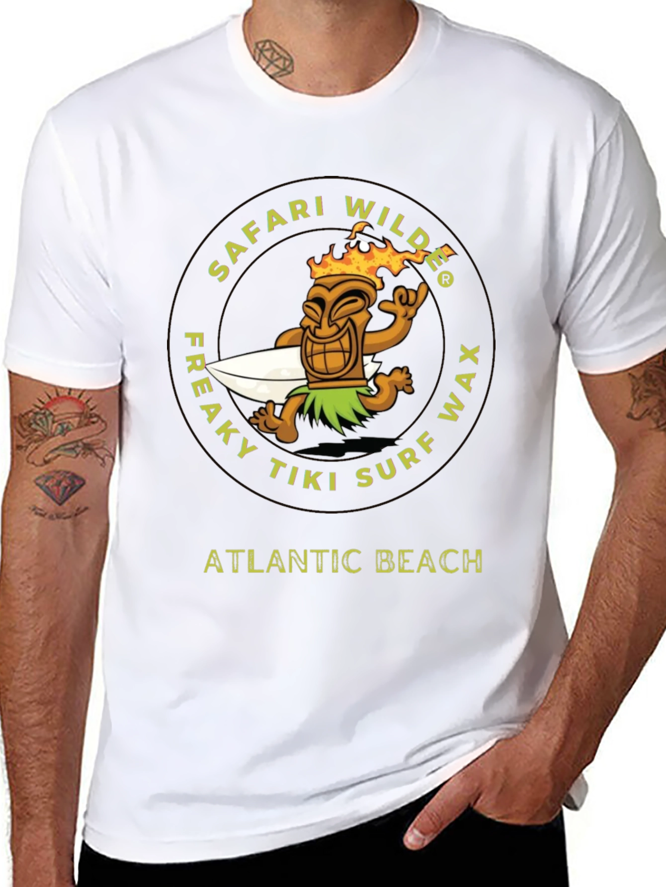 Safari Wilde Freaky Tiki Surf Wax T-Shirt