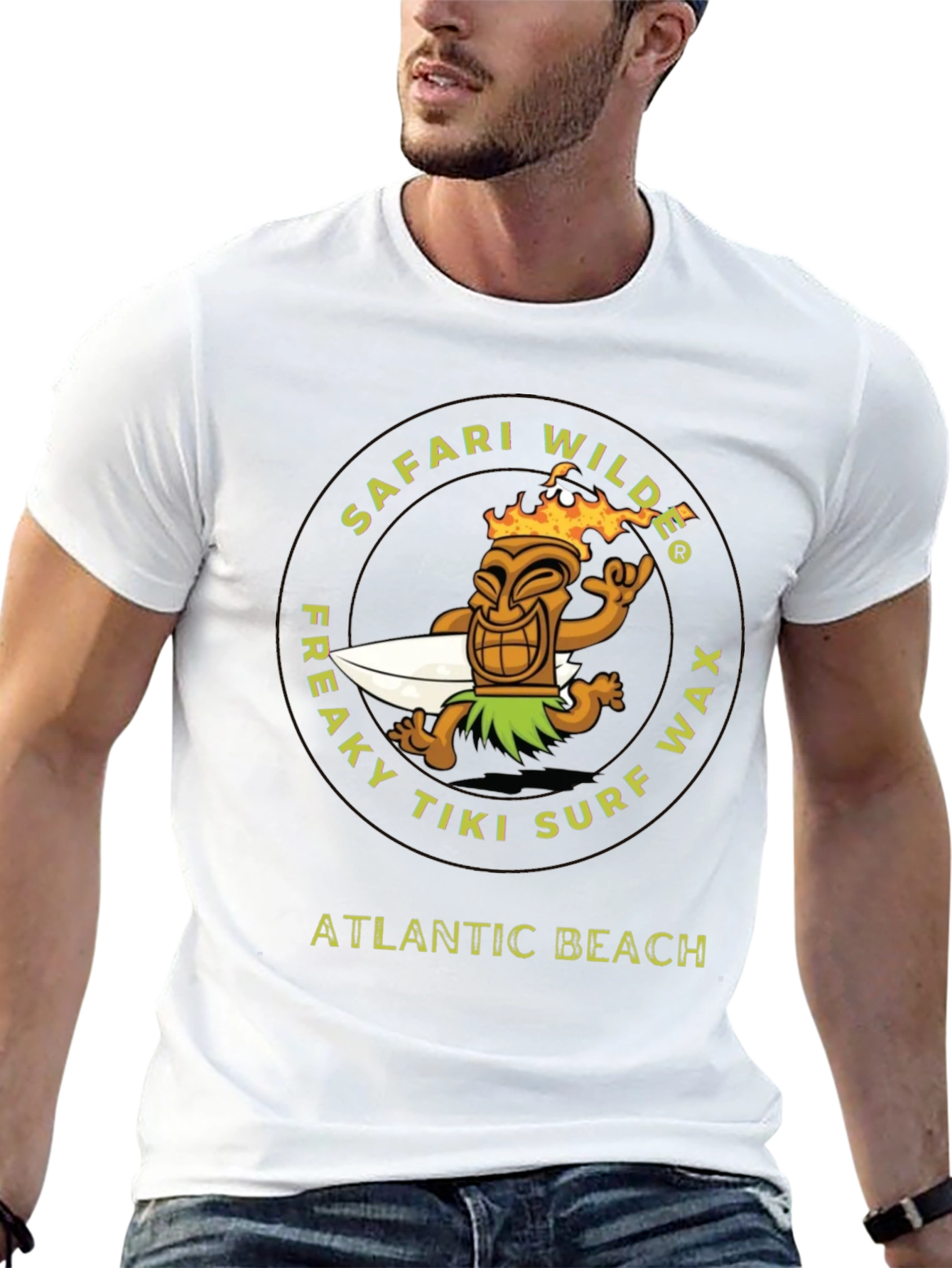 Safari Wilde Freaky Tiki Surf Wax T-Shirt