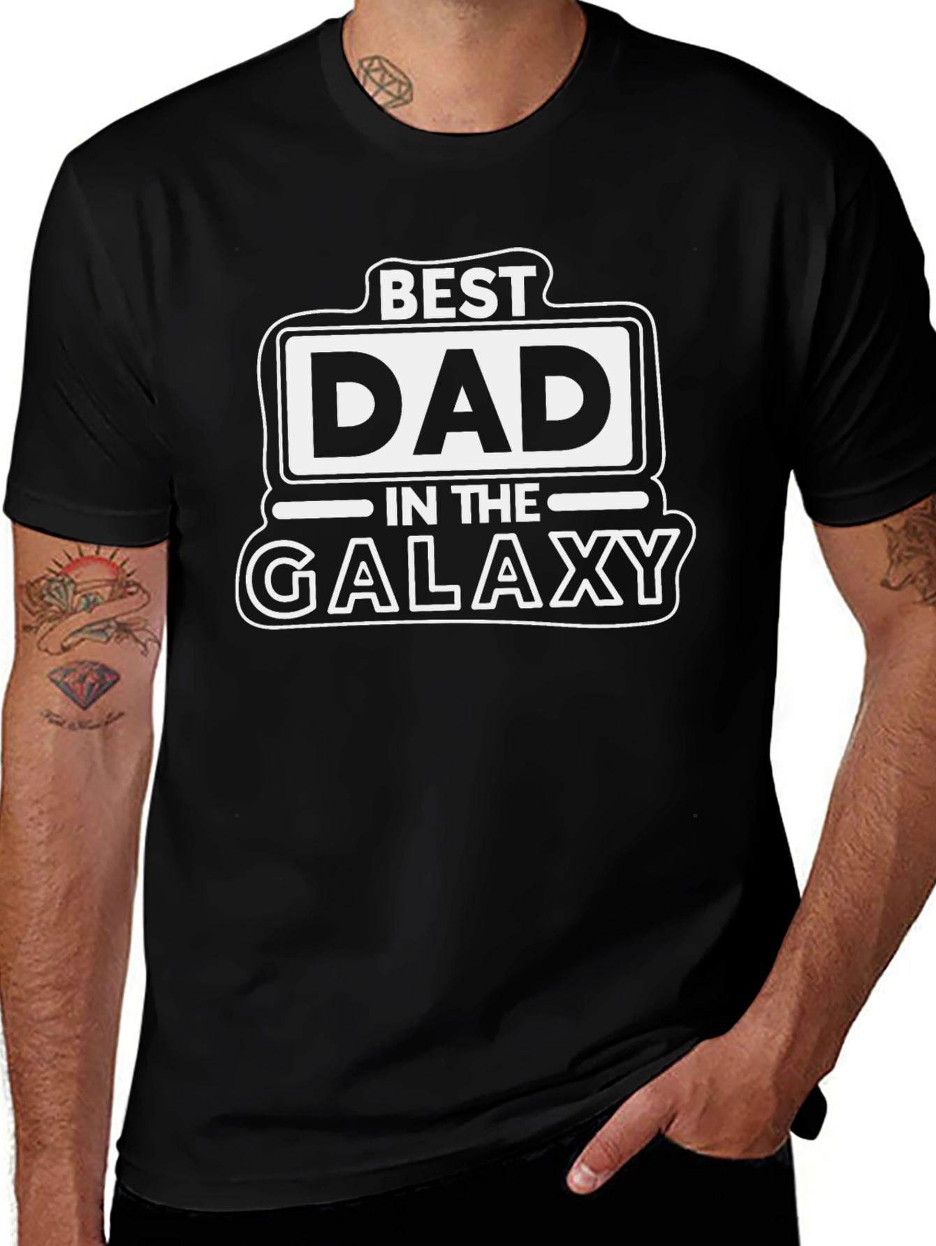 Best Dad in the Galaxy Graphic Tee - Fathers Day