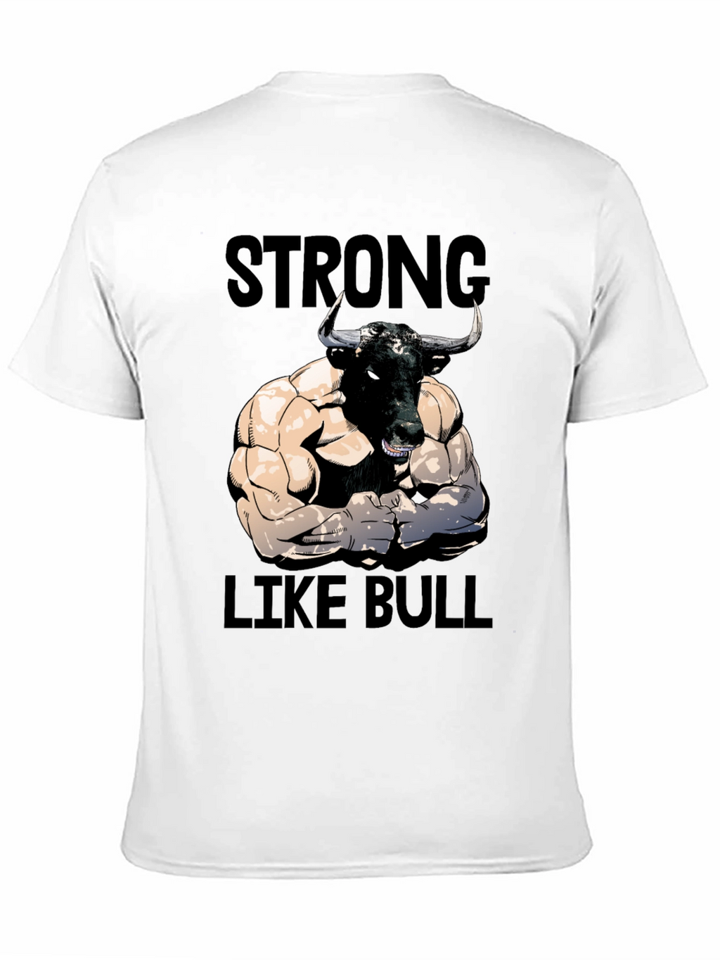 Strong Like Bull Graphic Tee - Mens Black T-Shirt