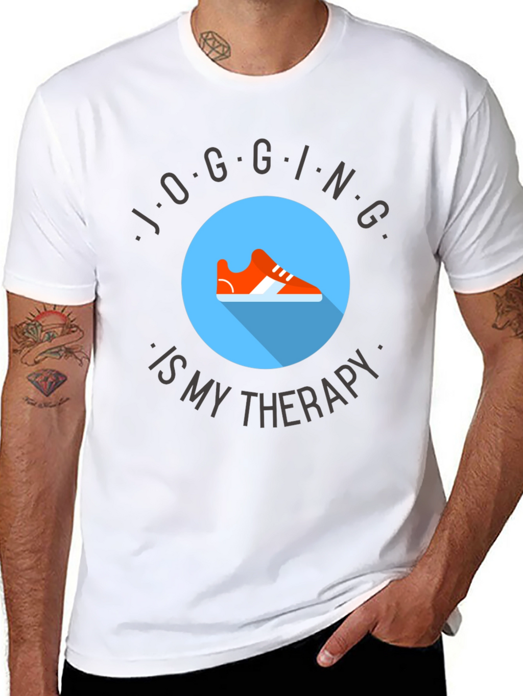 Jogging Therapy Tee - Comfort & Style