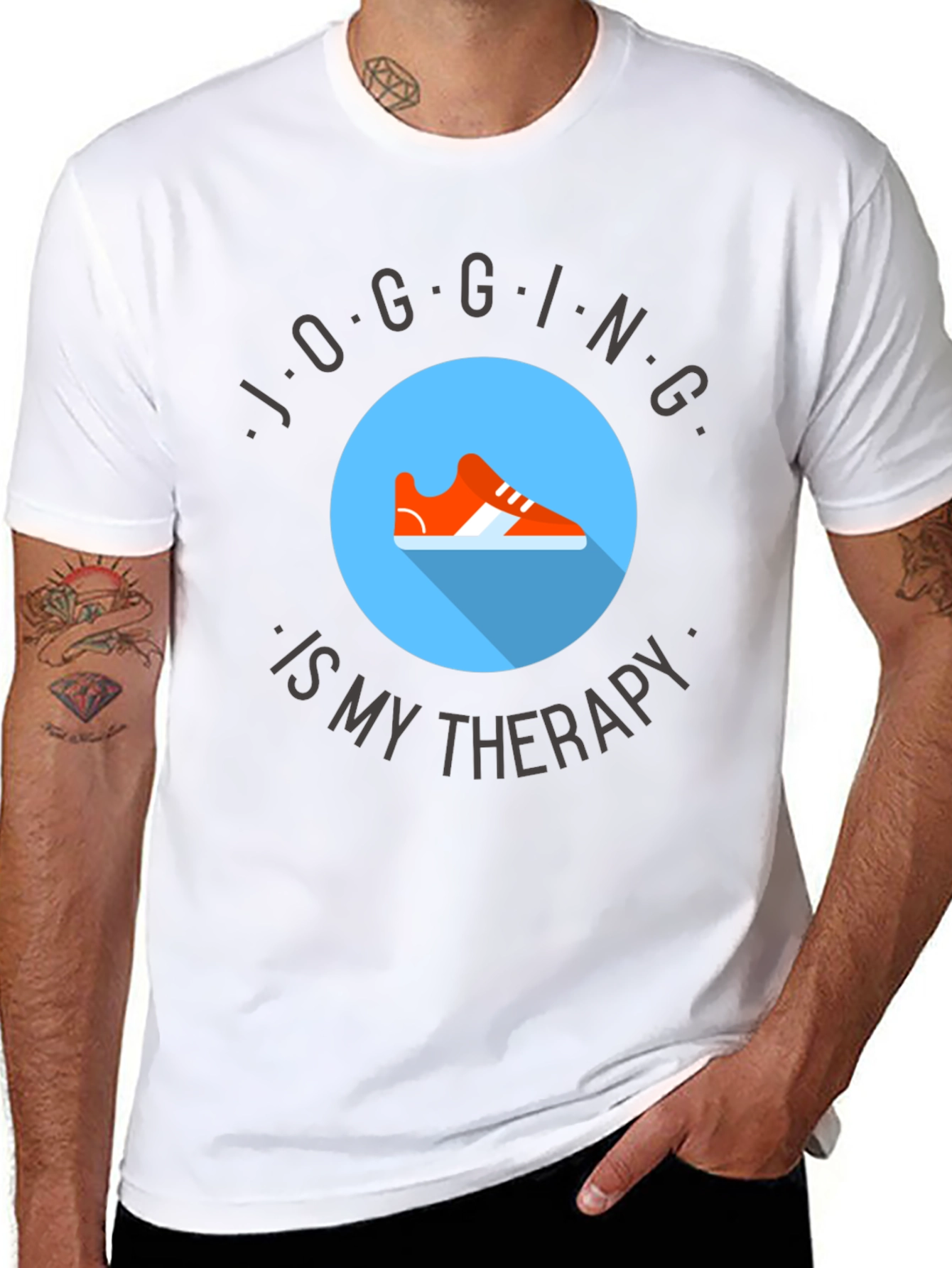 Jogging Therapy Tee - Comfort & Style